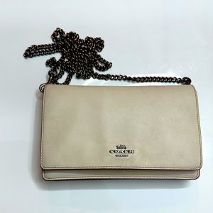 Coach leather shoulder bag